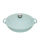 Chasseur Round Casserole 30cm 2.5 litre Duck Egg in Blue - Image 01