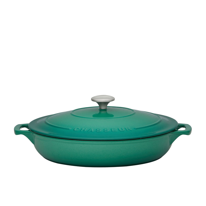 Chasseur Round Casserole 30cm 2.5 litre Emerald Green - Image 01