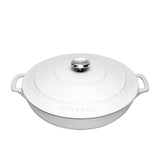 Chasseur Round Casserole Brilliant in White 30cm 2.5 litre - Image 01