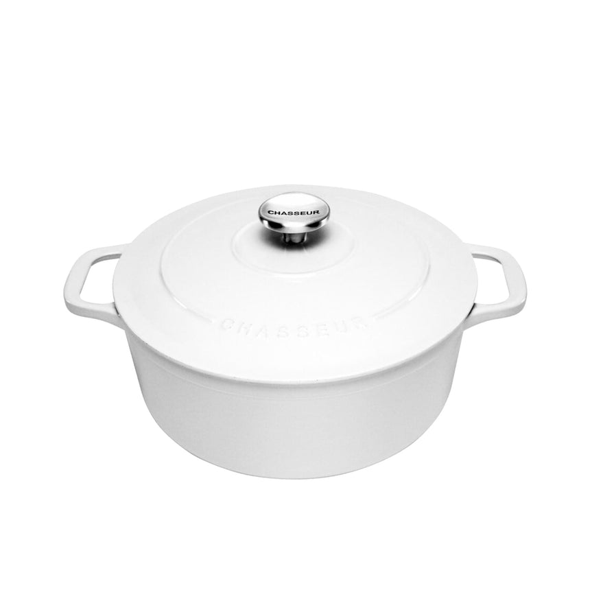 Chasseur Brilliant White Round French Oven 24cm/3.8L - Image 01