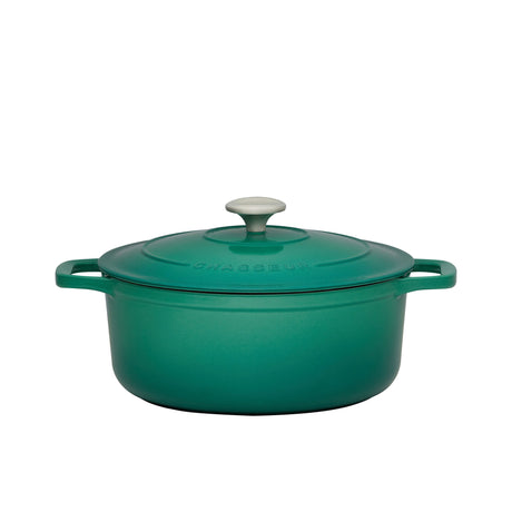 Chasseur Round French Oven 24cm 4 Litre Emerald Green - Image 01