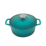 Chasseur Round French Oven 24cm - 4L Mediterranean Blue - Image 01