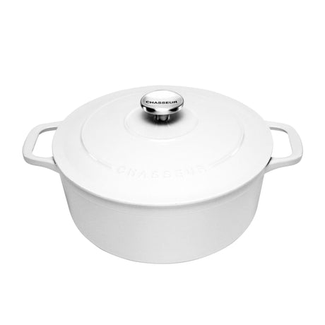 Chasseur Brilliant White Round French Oven 26cm/5.2L - Image 01