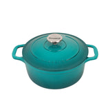 Chasseur Round French Oven 26cm - 5L Mediterranean Blue - Image 01