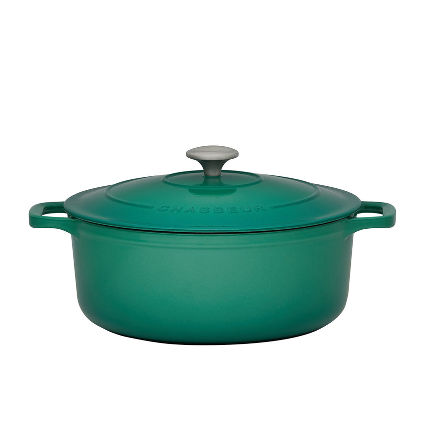 Chasseur Round French Oven 28cm 6 Litre Emerald Green - Image 01
