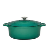 Chasseur Round French Oven 28cm 6 Litre Emerald Green - Image 01