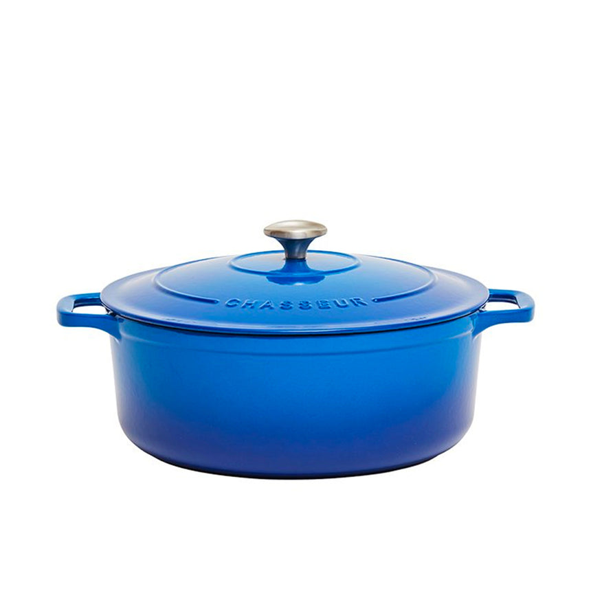 Chasseur Round French Oven 28cm - 6.1 Litre Imperial in Blue - Image 01