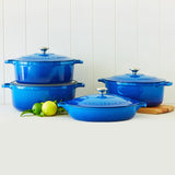 Chasseur Round French Oven 28cm - 6.1 Litre Imperial in Blue - Image 02