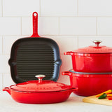 Chasseur Square Grill 25cm Chilli in Red - Image 06