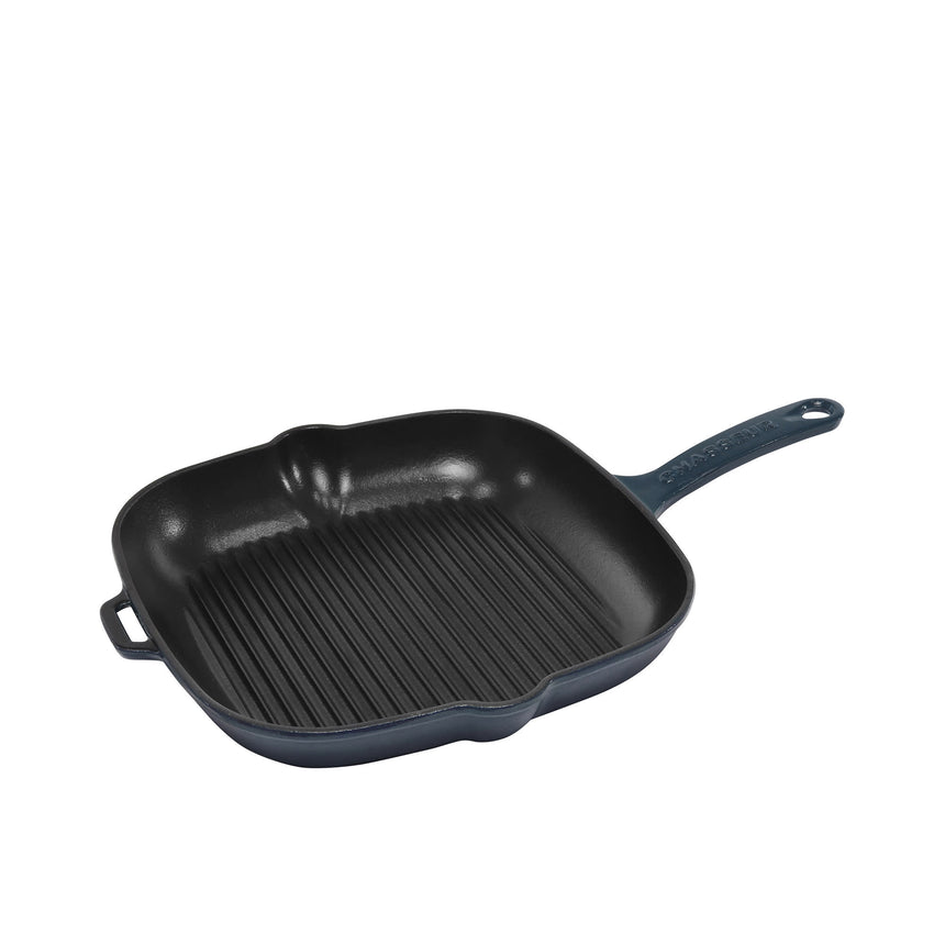 Chasseur Square Grill Pan 25cm Liquorice in Blue - Image 01