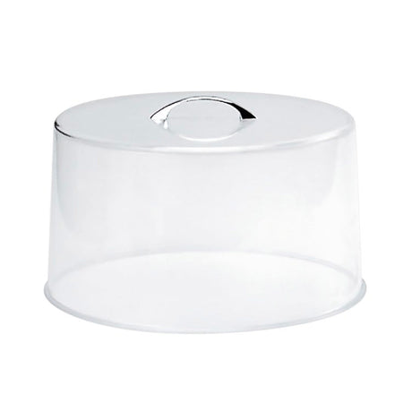 Chef Inox Clear Cake Cover With Chrome Handle 30x18.5cm - Image 01