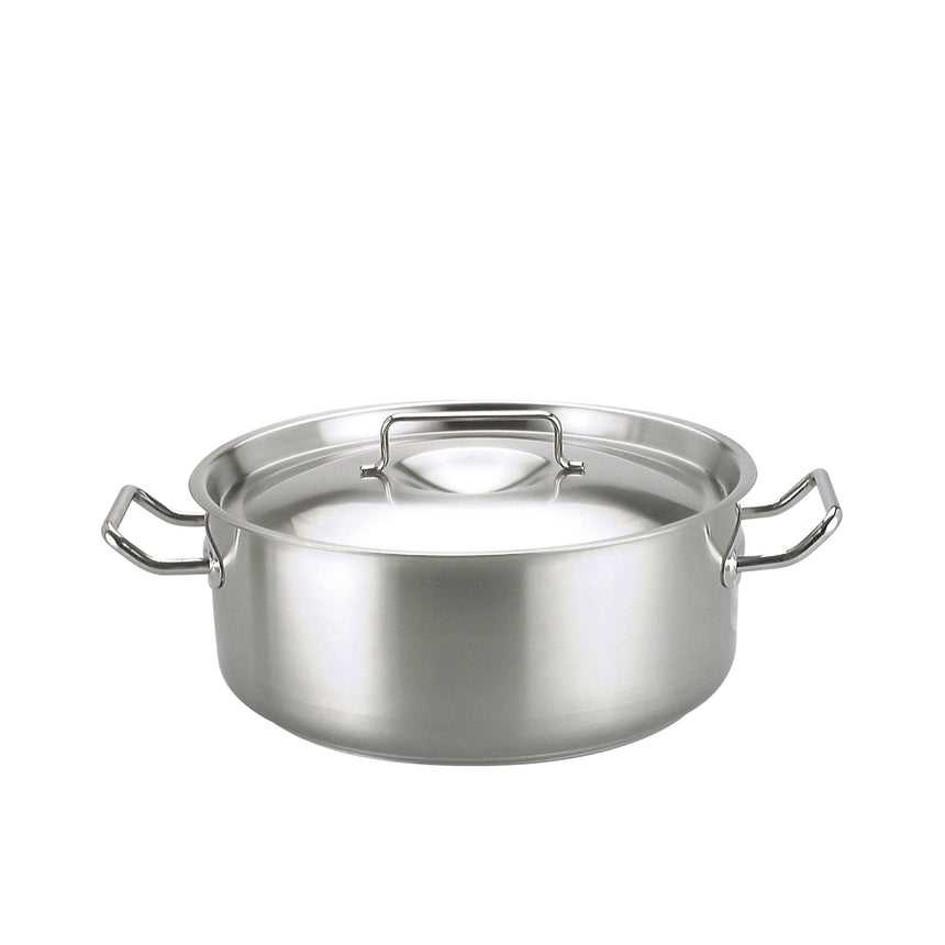 Chef Inox Elite Stainless Steel Casserole 32cm 12 Litre - Image 01