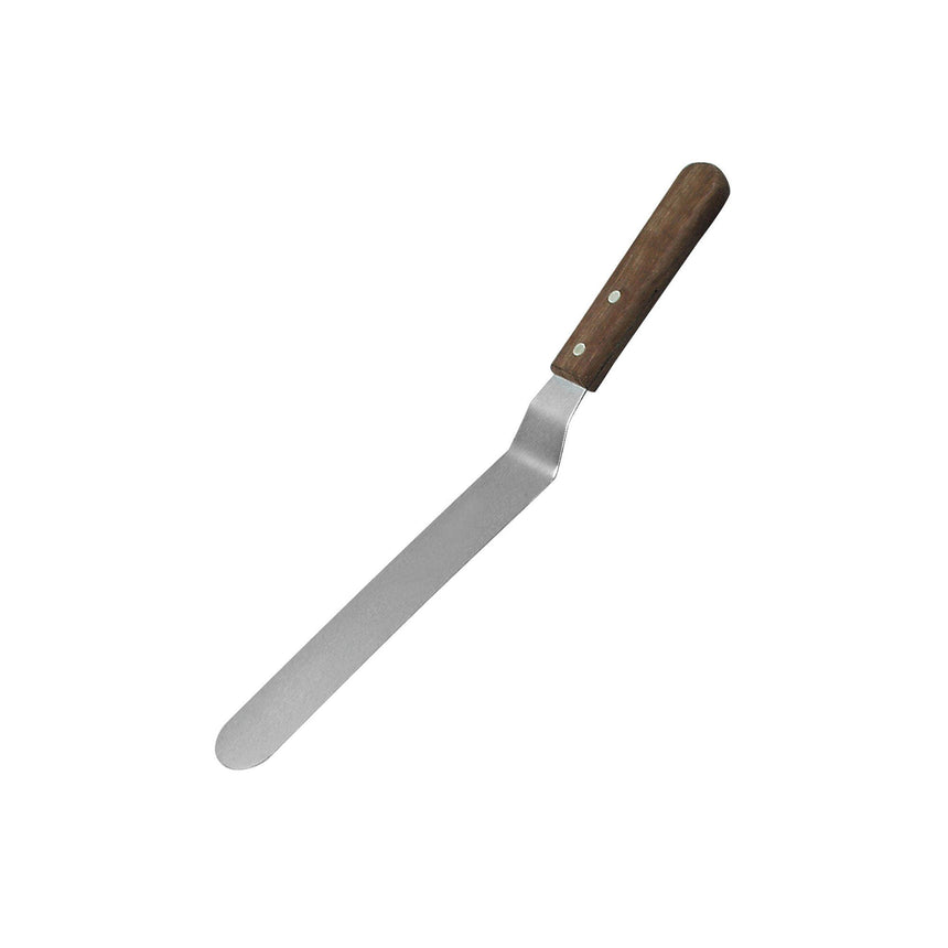 Chef Inox Offset Spatula with Wood Handle 15cm - Image 01