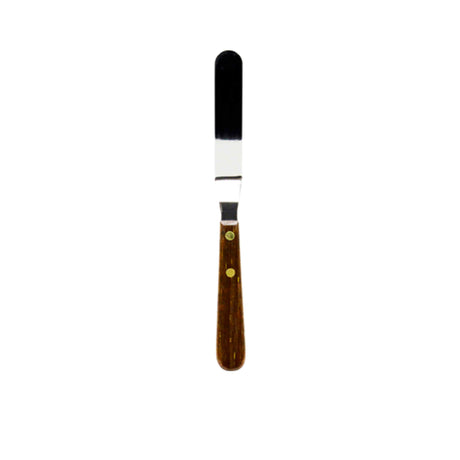 Chef Inox Spatula Cranked Wooden Handle - Image 01