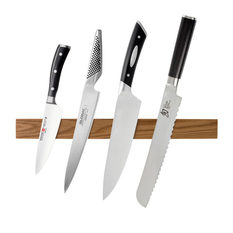 ChefTech Solid Oak Magnetic Knife Rack 60cm - Image 02