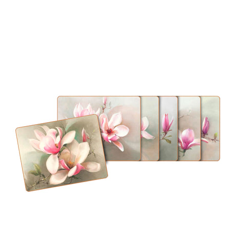 Cinnamon Magnolias Coasters Set of 6 - Image 01