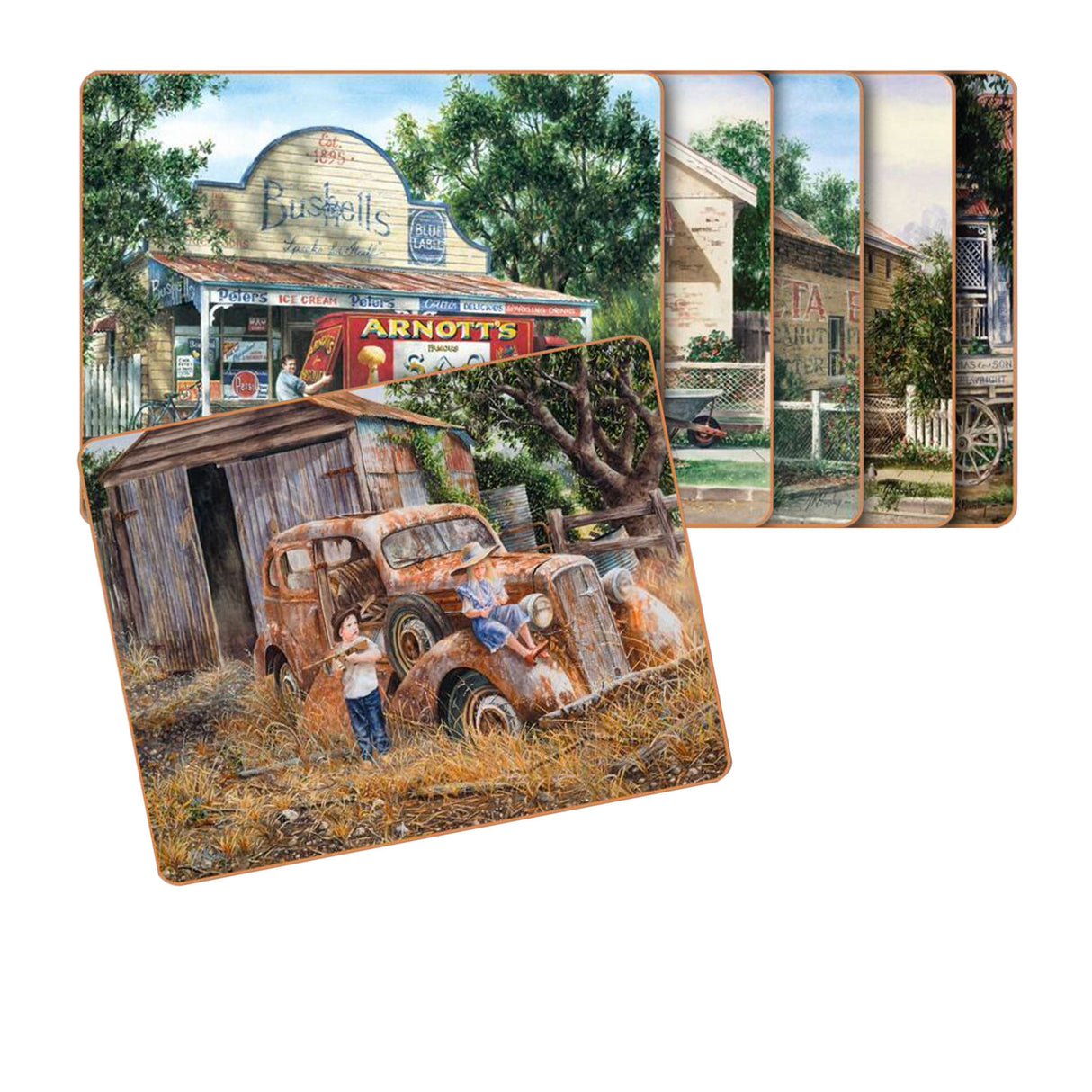 Cinnamon Times Now Past Placemats Set of 6 - Image 01