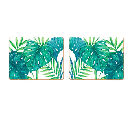 Cinnamon Tropical Leaves Coasters Set of 6 - Image 02