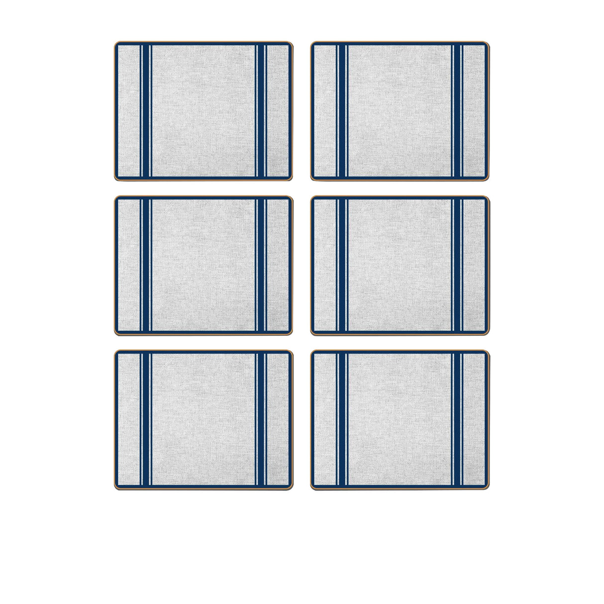 Cinnamon Hamptons Navy Placemat Set of 6 - Image 01