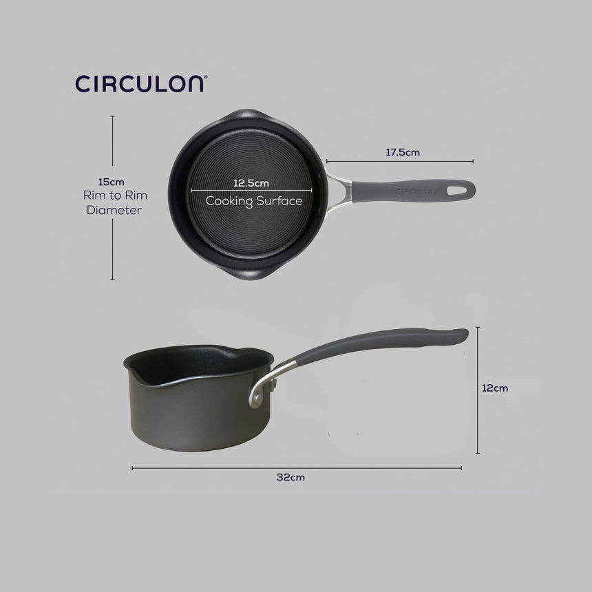 Circulon ScratchDefense Non Stick Open Milk Pan with Spout 14cm/1 Litre - Image 06