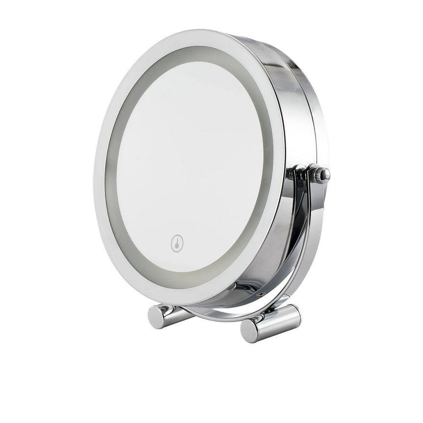 Clevinger San Marino Round Vanity Mirror with Led Lights Silver - Image 01