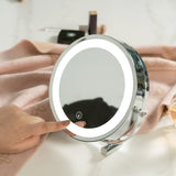 Clevinger San Marino Round Vanity Mirror with Led Lights Silver - Image 03