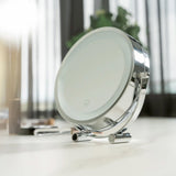 Clevinger San Marino Round Vanity Mirror with Led Lights Silver - Image 04