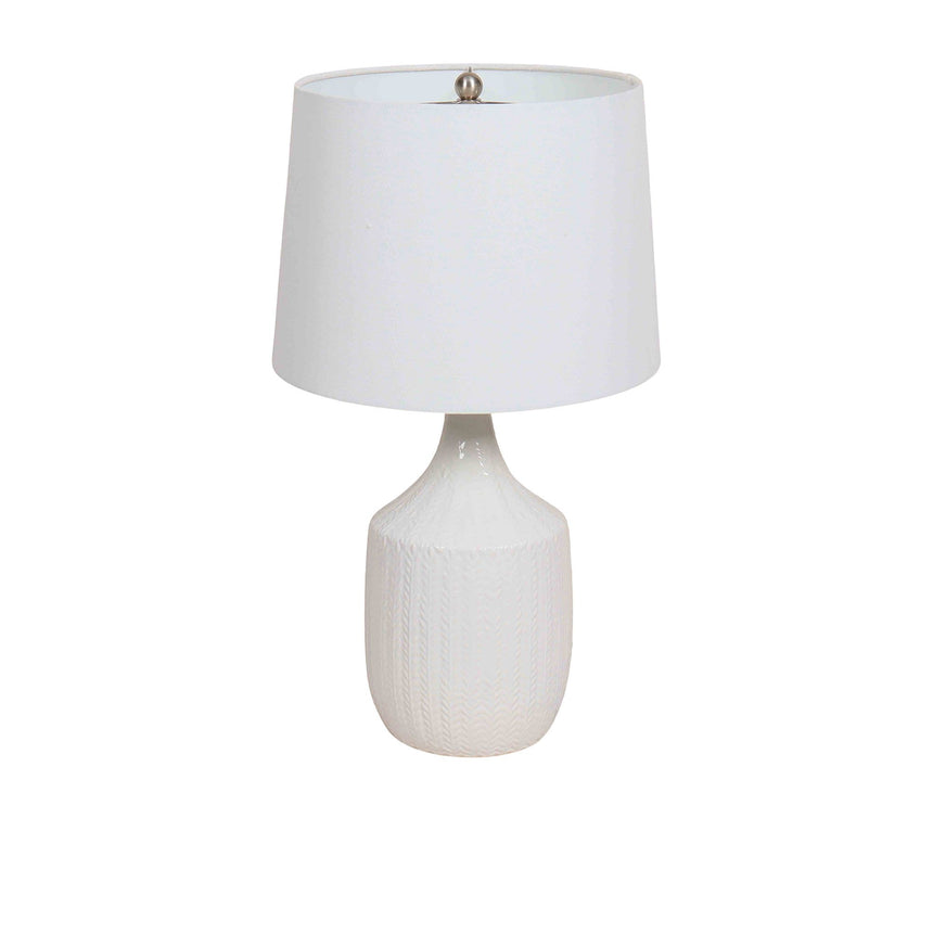 Coast Ceramic Urn Table Lamp White - Image 01