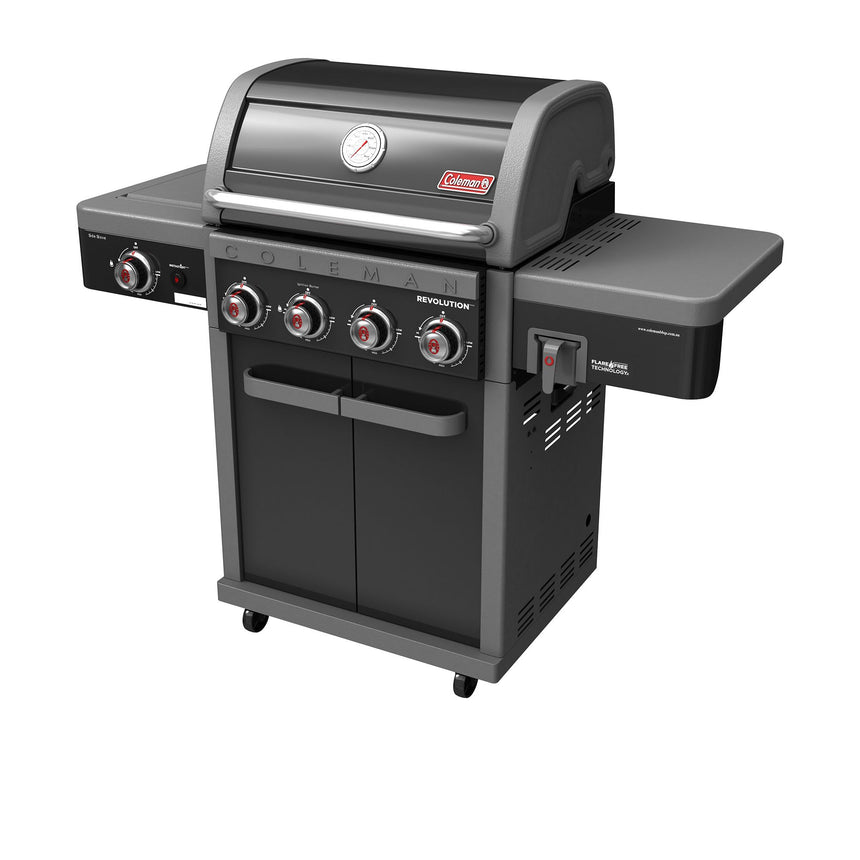 Coleman Revolution 4 Burner BBQ with Side Burner Black Gloss - Image 06