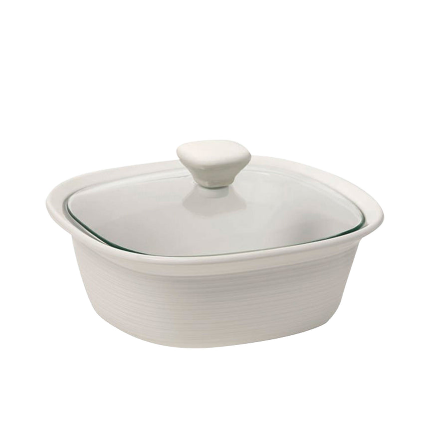 Corningware Etch in White Square Casserole 1.4 litre - Image 01