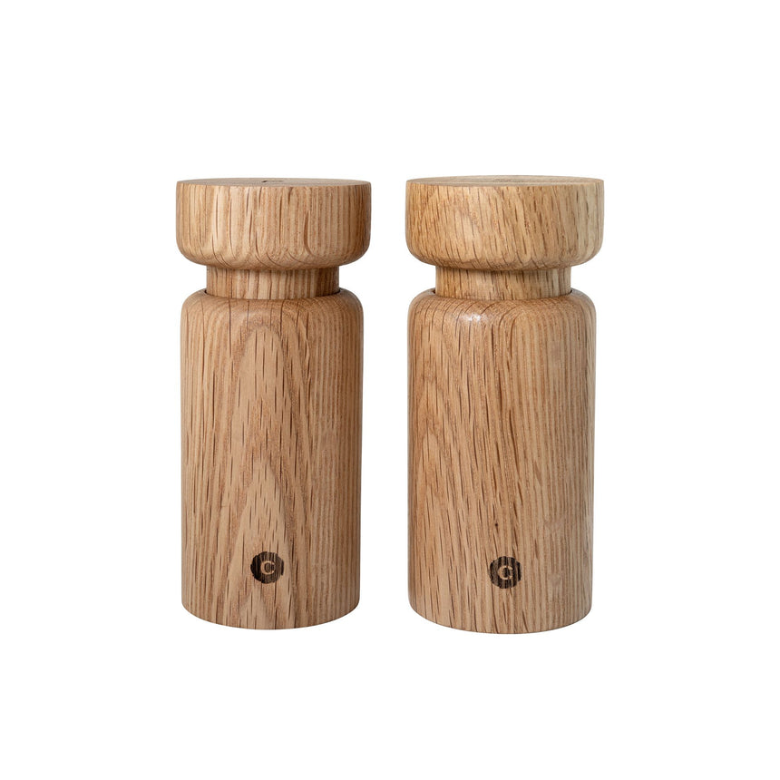 CrushGrind Helsinki Salt and Pepper Mill Set Oak - Image 01