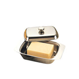 Appetito Stainless Steel Butter Dish with Cover - Image 01