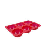 Daily Bake Silicone 6 Cup Dome Dessert Mould in Red - Image 01