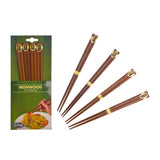 D.Line Iron Wood Chopsticks Set Of 4 - Image 01