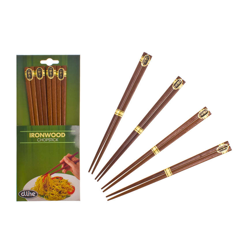 D.Line Iron Wood Chopsticks Set Of 4 - Image 01