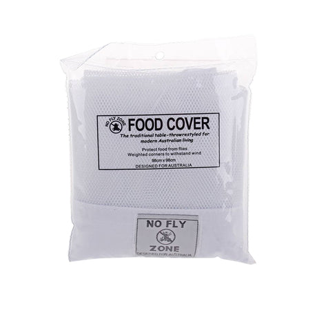 D.line No Fly Zone Table-Throw Food Cover in White - Image 02