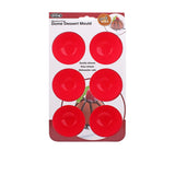 Daily Bake Silicone 6 Cup Dome Dessert Mould in Red - Image 02