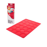 Daily Bake Silicone Bakeware 24 Cup Macaron Sheet in Red 36cm - Image 01