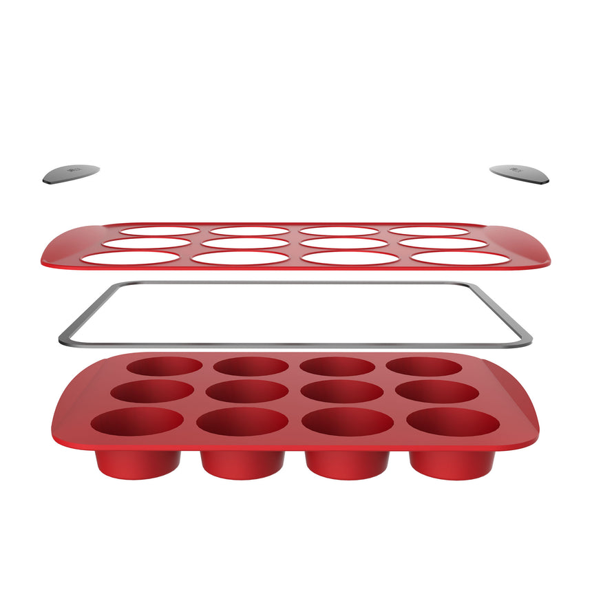 Daily Bake Silicone Bakeware Muffin Pan 12 Cup - Image 03