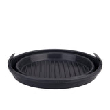 Daily Bake Silicone Round Collapsible Air Fryer Basket 22cm Charcoal - Image 04