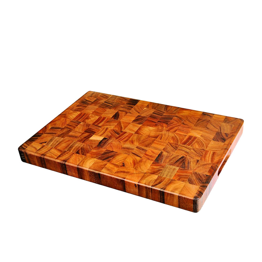 Davis & Waddell Acacia End Grain Cutting Board 50x35cm - Image 01