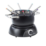 Davis & Waddell Electric Fondue Set 11 Piece Matte in Black - Image 01