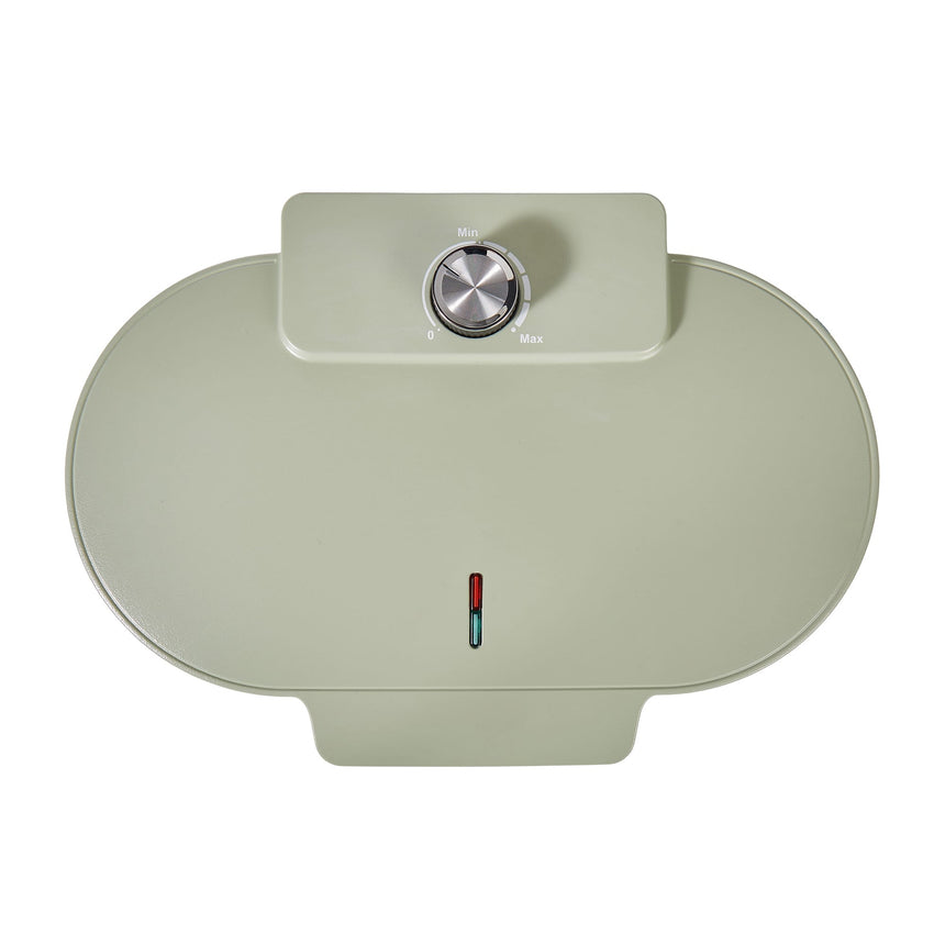 Davis & Waddell Electric Non Stick Double Waffle Maker Green - Image 02