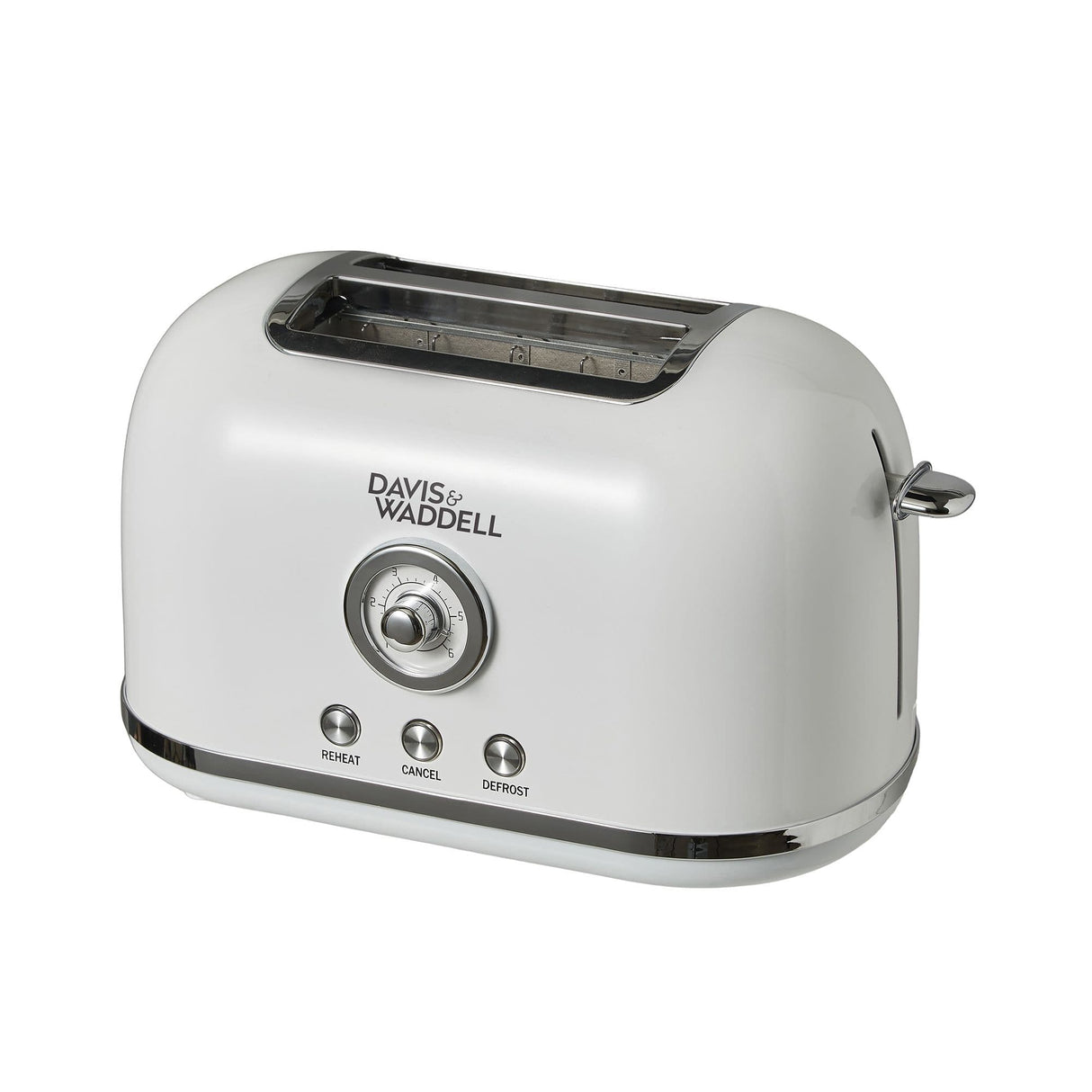 Davis & Waddell Manor 2 Slice Toaster in White - Image 01