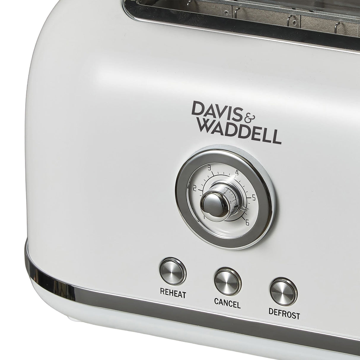 Davis & Waddell Manor 2 Slice Toaster in White - Image 03