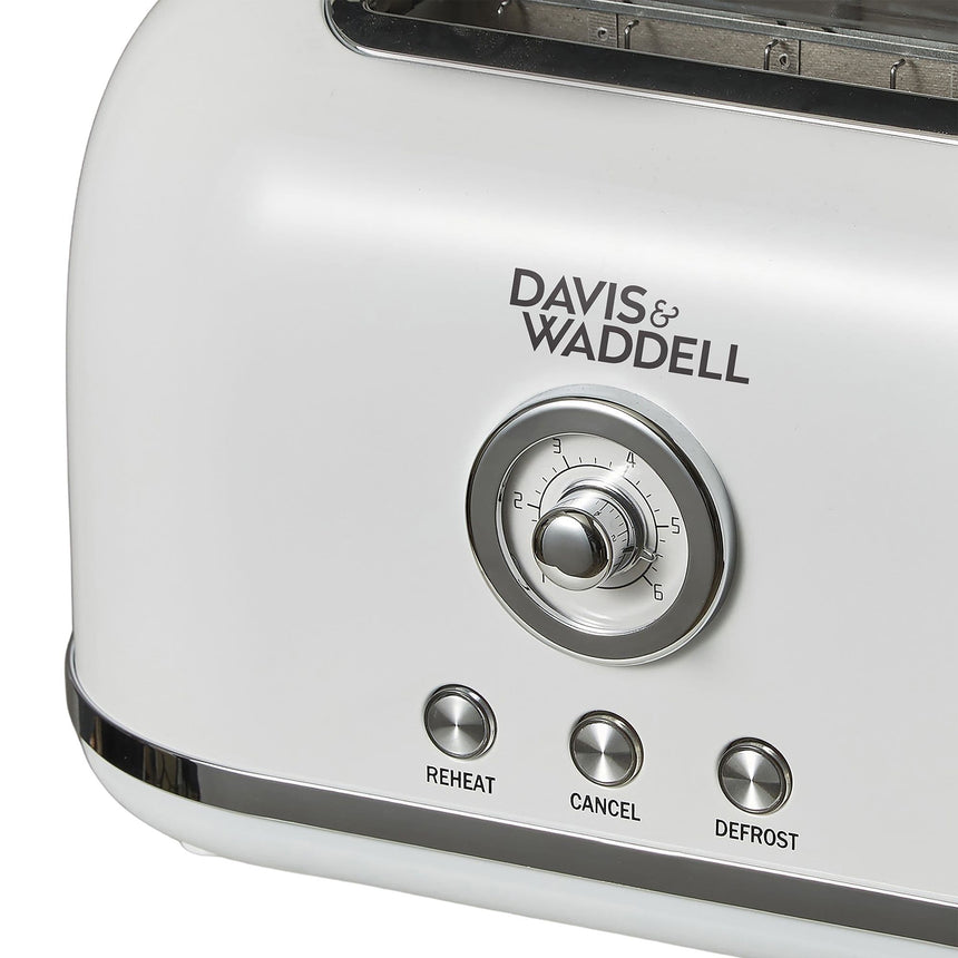 Davis & Waddell Manor 2 Slice Toaster in White - Image 02