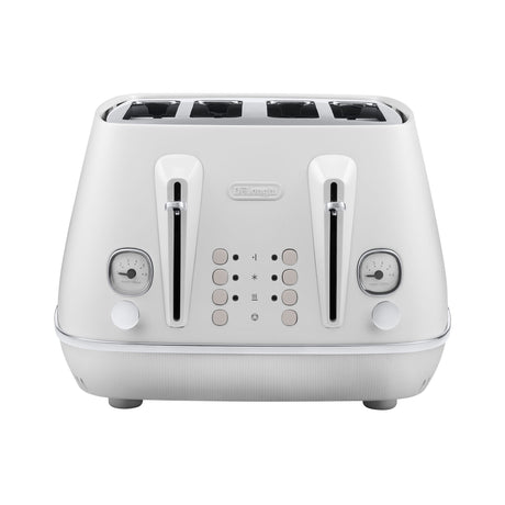 DeLonghi Distinta Moments CTIN4003W 4 Slice Toaster in White - Image 01