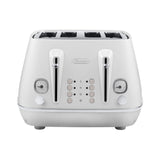 DeLonghi Distinta Moments CTIN4003W 4 Slice Toaster in White - Image 01