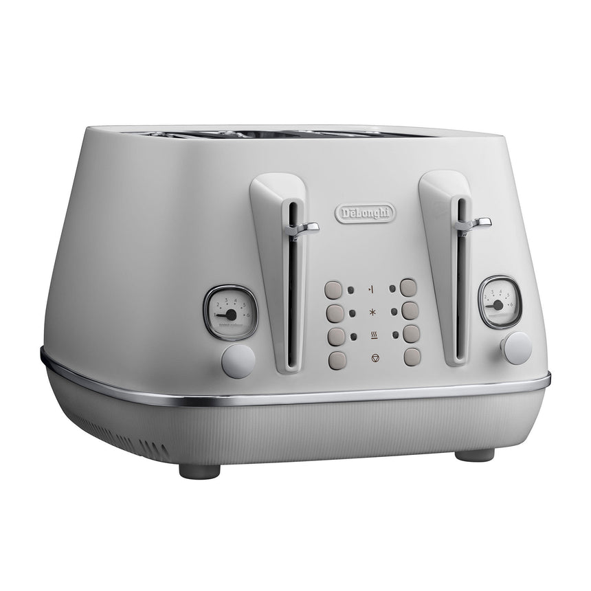 DeLonghi Distinta Moments CTIN4003W 4 Slice Toaster in White - Image 05