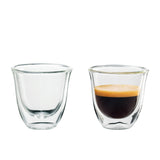 DeLonghi Double Wall Espresso Glasses 60ml Set of 2 - Image 01